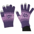 Акриловые перчатки для сенсорных экранов Nord Snowflake размер M, цвет purple