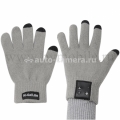 Акриловые перчатки для сенсорных экранов со встроенной Bluetooth-гарнитурой CallMe размер L, цвет gray