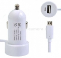 Автомобильное зарядное устройство для iPhone, iPod, iPad Henca + USB 2,4 A, цвет White (he_CC28-IPA5_wht)