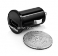 Автомобильное зарядное устройство для iPhone, Samsung и HTC Capdase USB Car Charger Pico 1A, цвет черный (CA00-0M01)