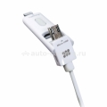 Автомобильное зарядное устройство для iPhone, Samsung и HTC Promate Booster-Duo, цвет White