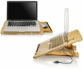 Бамбуковая подставка для ноутбука Macally EcoPadPro с кулером и площадкой для мыши (ECOPADPRO)