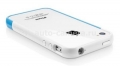 Бампер для iPhone 4 и 4S SGP Linear EX Meteor Series, цвет голубой (SGP08376)
