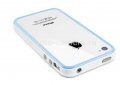 Бампер для iPhone 4 и 4S SGP Neo Hybrid 2S Pastel Series, цвет альпийский голубой (SGP08361)
