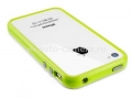 Бампер для iPhone 4 и 4S SGP Neo Hybrid 2S Pastel Series, цвет лайм (SGP08367)