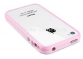 Бампер для iPhone 4 и 4S SGP Neo Hybrid 2S Pastel Series, цвет розовый (SGP08366)