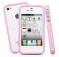 Бампер для iPhone 4 и 4S SGP Neo Hybrid 2S Pastel Series, цвет розовый (SGP08366)