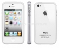 Бампер для iPhone 4 и 4S SGP Neo Hybrid 2S Snow, цвет серебристый (SGP08352)