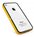 Бампер для iPhone 4 и 4S SGP Neo Hybrid 2S Vivid, цвет желтый (SGP08357)
