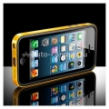 Бампер и комплект защитных пленок для iPhone 5 / 5S SGP Neo Hybrid EX Vivid, цвет Yellow (SGP09518)