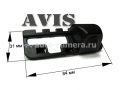 CCD штатная камера заднего вида AVIS AVS321CPR для HONDA CIVIC HATCHBACK VII (2001-2005) (#019)