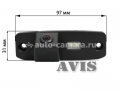 CCD штатная камера заднего вида AVIS AVS321CPR для HYUNDAI (#023)