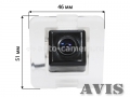 CCD штатная камера заднего вида AVIS AVS321CPR для MERCEDES GLK X204 (2008-...) (#051)