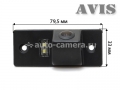 CCD штатная камера заднего вида AVIS AVS321CPR для SKODA FABIA II (2008-...) / YETI (#073)