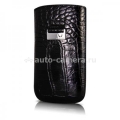 Чехол для iPhone 4 и 4S BeyzaCases Retro Strap, цвет croco black (BZ17010)