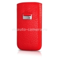 Чехол для iPhone 4 и 4S BeyzaCases Retro Strap, цвет flo red (BZ16969)
