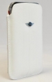 Чехол для iPhone 4 и iPhone 4S Mini Sleeve PU Leather Stripes, цвет белый (MNPUIPSTWH)