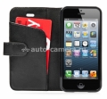 Чехол для iPhone 5 / 5S Capdase Folder Case Sider Classic, цвет black (FCIH5-SC11)