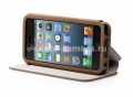 Чехол для iPhone 5 / 5S Capdase Folder Case Sider Tara, цвет brown/grey (FCIH5-ST8G)