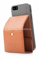 Чехол для iPhone 5 / 5S Capdase Folder Case Upper Polka, цвет brown/dark grey (FCIH5-UP8J)