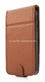 Чехол для iPhone 5 / 5S Capdase Folder Case Upper Polka, цвет brown/dark grey (FCIH5-UP8J)