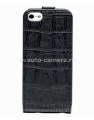 Чехол для iPhone 5 / 5S GUESS CROCO Flip, цвет black (GUFLP5CMB)