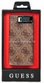 Чехол для iPhone 5 / 5S GUESS Folio 4G Super Slim, цвет brown (GUFLHP54GB)