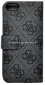 Чехол для iPhone 5 / 5S GUESS Folio 4G Super Slim, цвет gray (GUFLHP54GG)