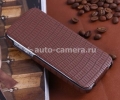 Чехол для iPhone 5 / 5S SAYOO Small Croco, цвет brown