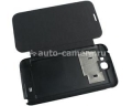 Чехол для Samsung Galaxy Note 2 (N7100) Optima Booktype Case, цвет black (op-N2bt-bk)