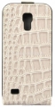 Чехол для Samsung Galaxy S4 mini (i9190) Guess Croco Flip, цвет Beige (GUFLS4MCRB)