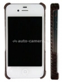 Чехол на заднюю крышку для iPhone 4 и 4S Optima Croc/Lizard series, цвет Dark Gold