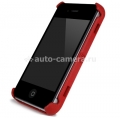 Чехол на заднюю крышку iPhone 4 и iPhone 4S FreshFiber Cassette, цвет Red (74221506)