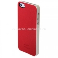 Чехол на заднюю крышку iPhone 5 / 5S Laro Back Safe Cover - White, цвет красный (LR11211)