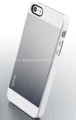Чехол на заднюю крышку iPhone 5 / 5S SGP Saturn Case, цвет satin silve (SGP10141)
