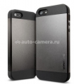Чехол на заднюю крышку iPhone 5 / 5S SGP Slim Armor Case, цвет gunmetal (SGP10089)