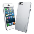 Чехол на заднюю крышку iPhone 5 / 5S SGP Ultra Thin Air Metal Series, цвет satin silver (SGP09538)