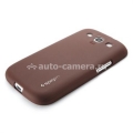Чехол на заднюю крышку Samsung Galaxy S3 (i9300) SGP Modello Series, цвет коричневый (SGP09251)