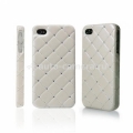 Чехол-накладка для iPhone 4/4S iCover Leather Swarovski, цвет Cream (IP4-LE-SW/CR)