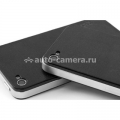 Чехол-накладка на заднюю панель для iPhone 4 и iPhone 4S Zagg LeatherSkin, цвет black plain (ZGph4BP)