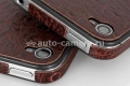 Чехол-накладка на заднюю панель для iPhone 4 и iPhone 4S Zagg LeatherSkin, цвет tan floral (ZGph4TF)