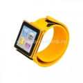 Чехол силиконовый на запястье для iPod nano 6G Ozaki iCoat Watch+ Slap Watchband, цвет оранжевый (IC878 OR)