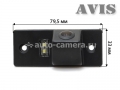 CMOS штатная камера заднего вида AVIS AVS312CPR для SKODA FABIA II (2008-...) / YETI (#073)