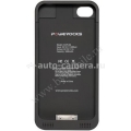 Дополнительная батарея для iPhone 4 и 4S Powerocks Energy Crystal 1800 mAh, цвет black