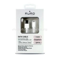 Кабель для iPhone 5 / 5S / 5C, iPad 4 и iPad mini PURO 2mt 2.1A W/LIGHTNING CONNECTOR, цвет белый (CAPLT2MT)