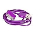 Кабель для iPod, iPhone и iPad USB Cable to 30 pin, цвет фиолетовый