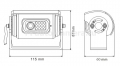 Камера переднего обзора CCD с ИК-подсветкой и микрофоном AVIS AVS655CPR