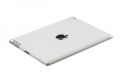 Карбоновая наклейка на заднюю панель для iPad 2 Ainy Carbon, цвет белый (AD-A002B)