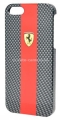 Карбоновый чехол на заднюю крышку iPhone 5 / 5SFerrari Hard Carbon, цвет Red (FECBP5RE)