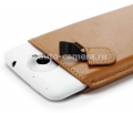 Кожаный чехол для HTC One X SGP Crumena Leather Pouch, цвет brown (SGP09078)
